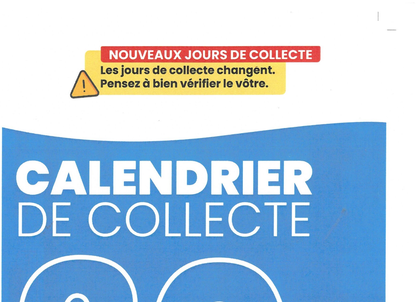 Calendrier de collecte 2025